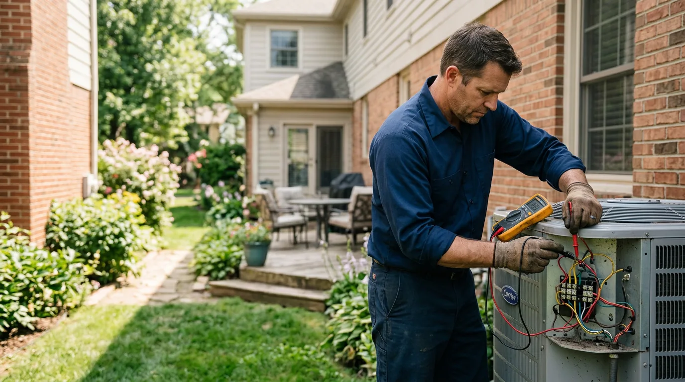 HVAC technician working near Mifflinville, PA